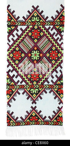 embroidered good by cross-stitch pattern. ethnic colorful pattern Stock Photo