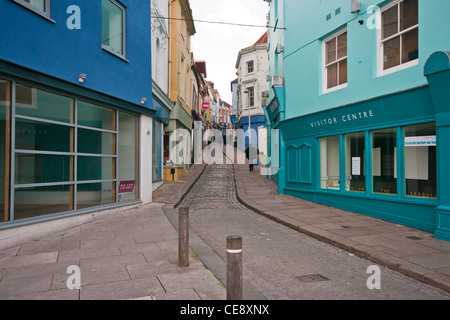 The Creative Quarter In The Old High Street Of The Coastal Town Of Folkestone Kent UK Stock Photo