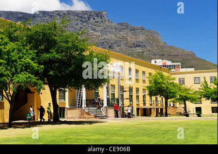 Castle of Good Hope with Table Mountain in background, Cape Town, Western Cape, South Africa Stock Photo