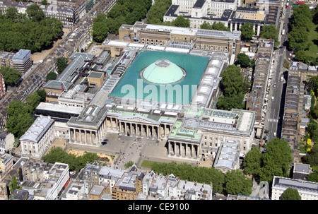 Aerial image of British Museum in London Stock Photo