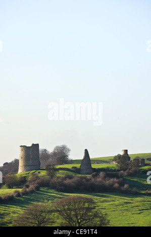 The ruins of Hadleigh Castle in Essex. Stock Photo