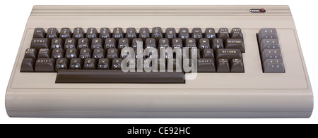 Front view of Computer from eighties Stock Photo