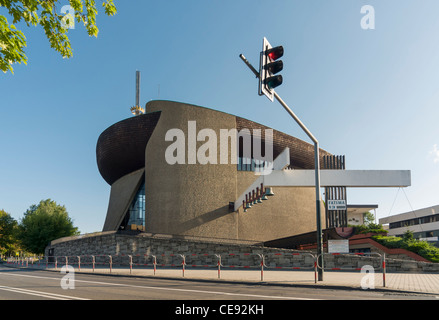 Building of Arka Pana Church (Lord's Ark) in Bienczyce, Nowa Huta, Krakow (Cracow), Poland Stock Photo