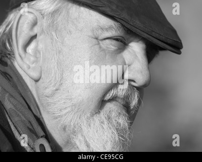 Portrait of a local taken on the South Downs near Eastbourne, East Sussex, England Stock Photo