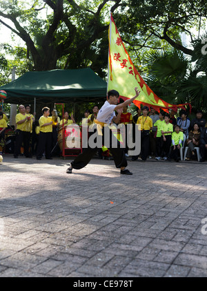 dh Kowloon Park TSIM SHA TSUI HONG KONG Chinese kung fu fighter displaying martial arts china