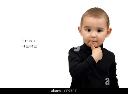 To be like Steve Jobs. Kid, boy Stock Photo