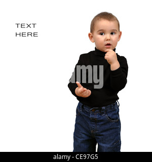 To be like Steve Jobs. Kid, boy  Stock Photo