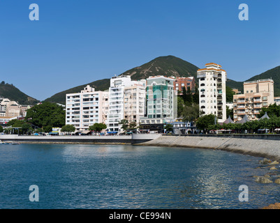 dh  STANLEY HONG KONG Stanley Bay waterfront flats and promenade sea village Stock Photo