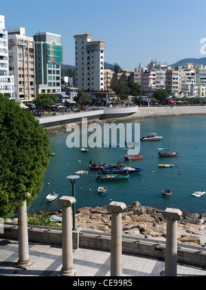 dh  STANLEY HONG KONG Stanley Bay promenade sampan and small motor boats anchorage Stock Photo