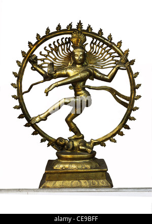 Shiva , the lord of dance depicted in the Nataraja statue Stock Photo