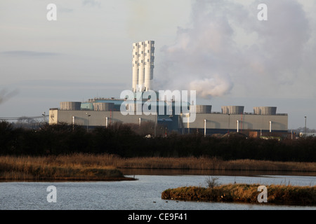 Centrica Combined Cycle Gas Turbine Power Station, North Kilingholme, Lincolnshire Stock Photo
