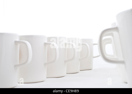 Premium Photo  Lot of white porcelain coffee cups and large big thermos on  the table in outdoors summer party