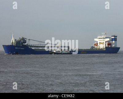 The self-unloading bulk carrier Splittnes Stock Photo