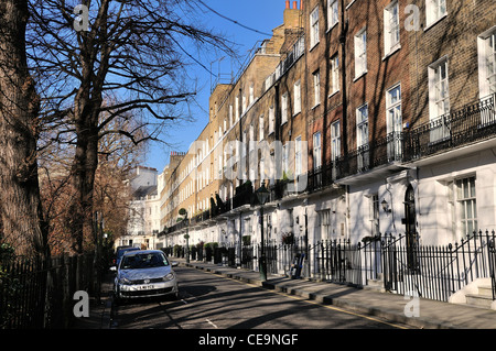 Houses in Brompton Square ,Kensington ,London Stock Photo
