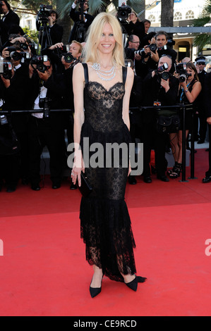 Claudia Schiffer arrives for the screening of This Must be the Place at the 64th international film festival, in Cannes, souther Stock Photo