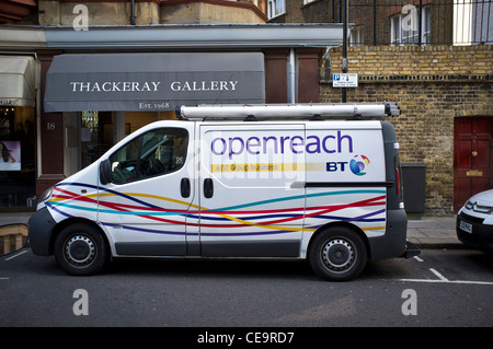 BT Openreach van Stock Photo