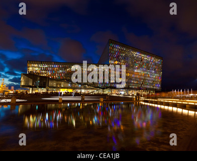 Harpa Concert Hall and Conference Center, Reykjavik Iceland Stock Photo