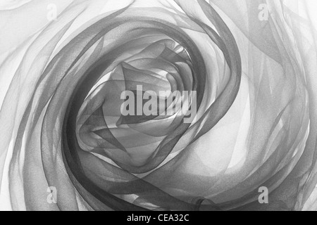 soft black chiffon with curve and wave Stock Photo