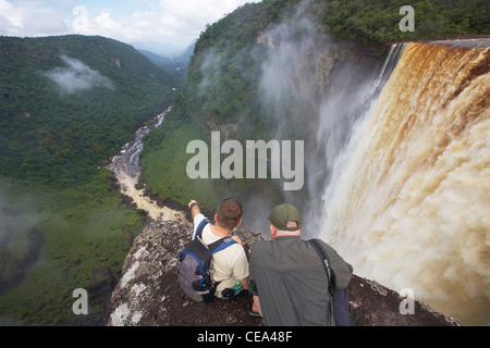 Kaieteur Falls, Potaro River, Guyana, South America, reputedly the world's largest single-drop waterfall. Stock Photo