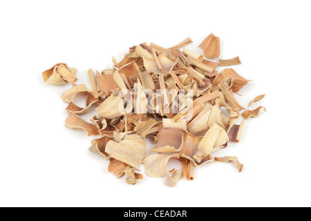 Dried lemongrass on a white background Stock Photo