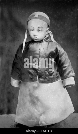 Three year old Emperor of China, Pu Yi. Stock Photo