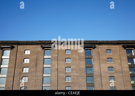 The new University of the Arts building at Kings Cross, London - housed in a restored Victorian granary. Stock Photo