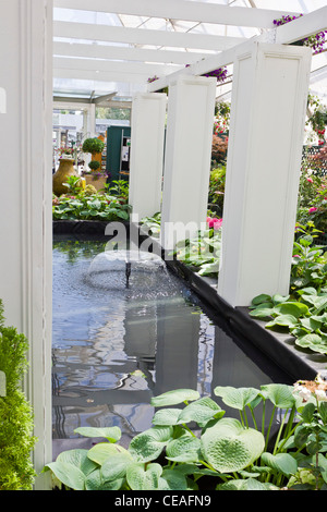 Glasshouse in the Ballarat Botanical Gardens. Stock Photo