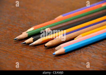 Colour pencils Stock Photo