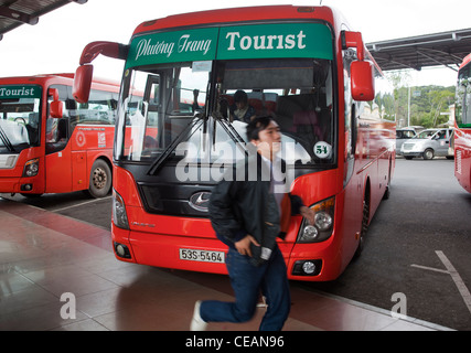Phuong Trang Long Distance Tourist Bus Stock Photo