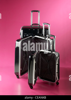 A still life shot of a set of luggage Stock Photo