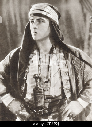 Rudolph Valentino, 1895 – 1926. Italian actor and early pop icon. Stock Photo