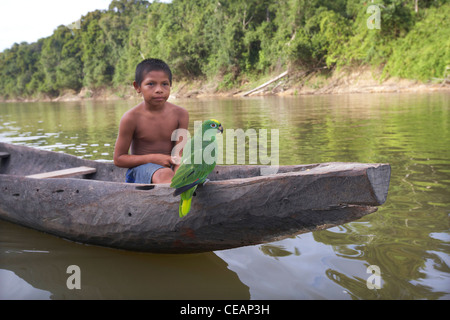 display of a native- americans' dugout canoe at james