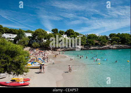 Beach Cala Gran Cala D'Or Mallorca Balearics Spain Stock Photo