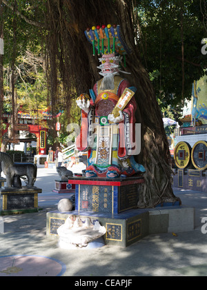 dh  REPULSE BAY HONG KONG Chinese taoist mosaic statue under banyan tree daoism tao temple china mazu Stock Photo