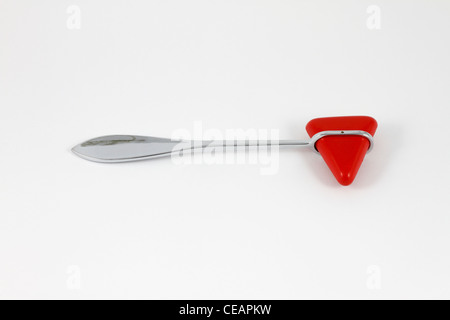 Medical reflex hammer on white background Stock Photo