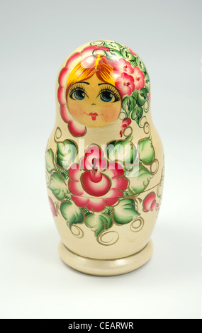 Russian nesting doll called, Matryoshka or Babushka, Doll Stock Photo