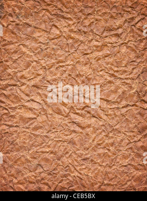 Old, distressed, very wrinkled paper Stock Photo