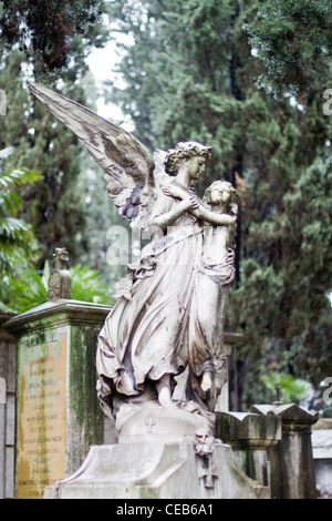 Campo Verano cemetery in Rome Italy Stock Photo