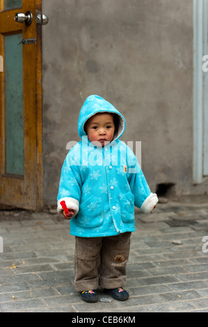 Kid, Gulou Area, Dongcheng District, Beijing, China, Asia. Stock Photo