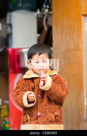 Kid, Gulou Area, Dongcheng District, Beijing, China, Asia. Stock Photo