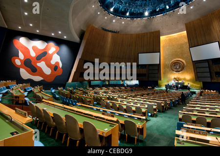 United Nations General Assembly Hall Stock Photo