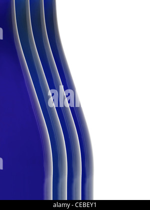 An abstract close up image of the curve of a bottle Stock Photo