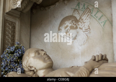 Campo Verano cemetery in Rome Italy Stock Photo