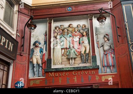 The Musée Grévin waxwork museum passage Jouffroy  Boulevard Montmartre Paris France French Stock Photo