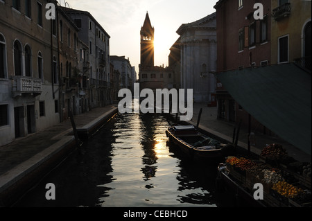 Venice in Early Morning - Dorsoduro Sestieri Stock Photo