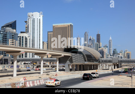 Dubai Marina Metro Station, United Arab Emirates Stock Photo