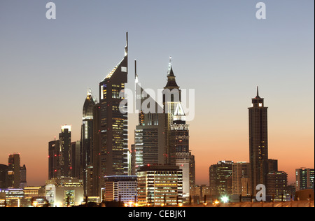 Dubai Downtown Skyline at night Dubai Downtown Skyline at night