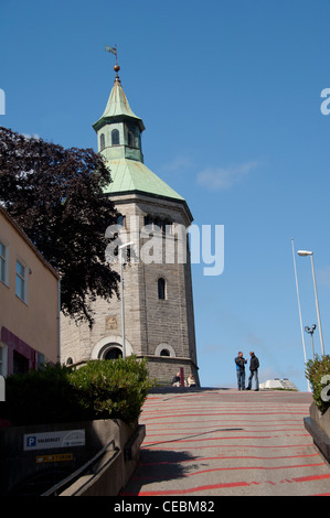 Norway, Stavanger. Historic Valberg Tower & Guards Museum (aka Valberg Tarnet) Stock Photo