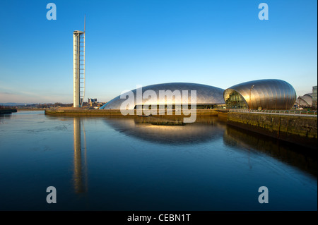 Science Centre & Glasgow Tower, River Clyde, Glasgow, Scotland, UK.