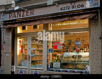 Marais old Jewish quarter Paris Panzer King of Pastrami Panzer Ashkenazi community best Jewish deli France Stock Photo